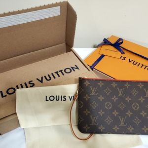 Louis Vuitton Monogram MM Neverfull Pouch Cherry